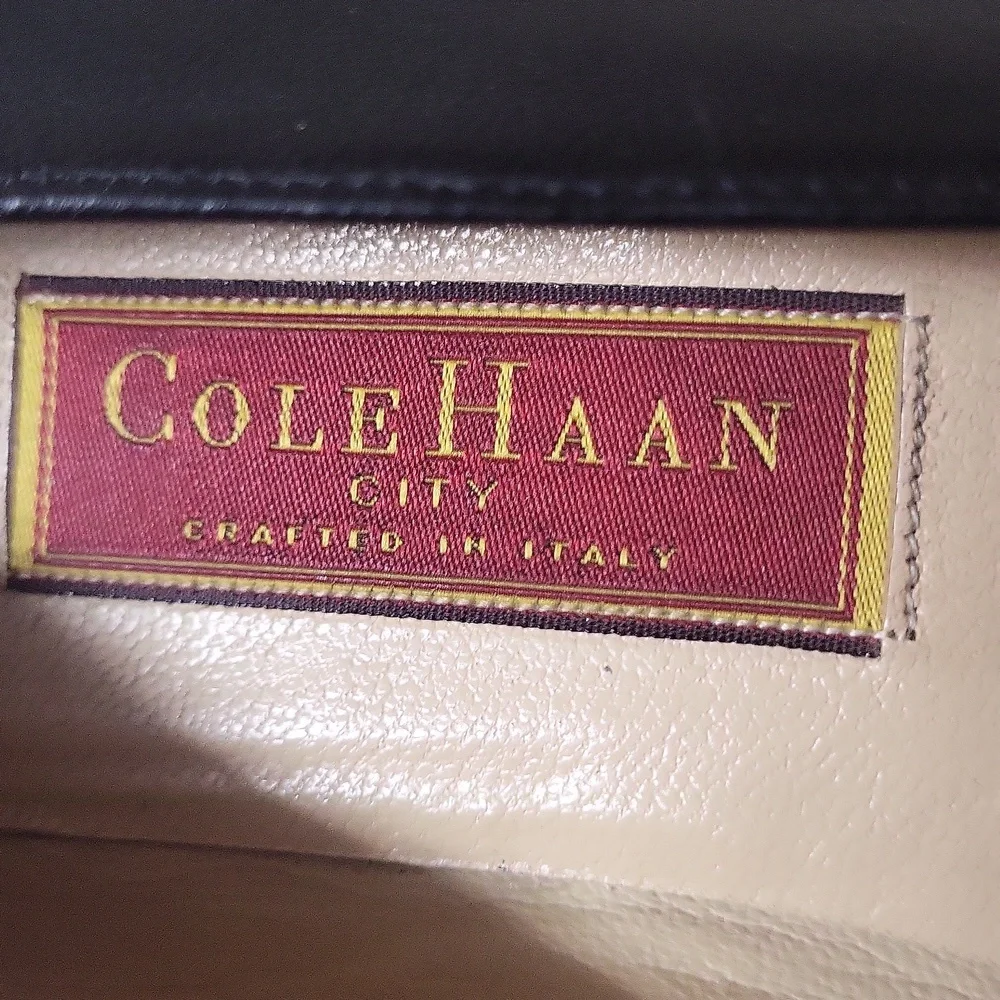 Cole Haan Black Leather Lezlie Loafers